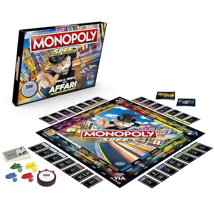 Il nuovissimo Monopoly Speed Il contenuto di Monopoly Speed