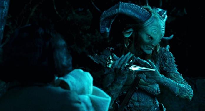 Il Fauno (Doug Jones) Il Fauno propone l'ultima prova a Ofelia