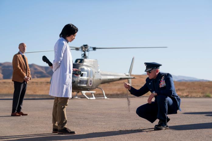 Space Force: nella serie Netflix anche John Malkovic, Jimmy O. Yang e Noah Emmerich Da sinistra: John Malkovich, Jimmy O. Yang e Noah Emmerich