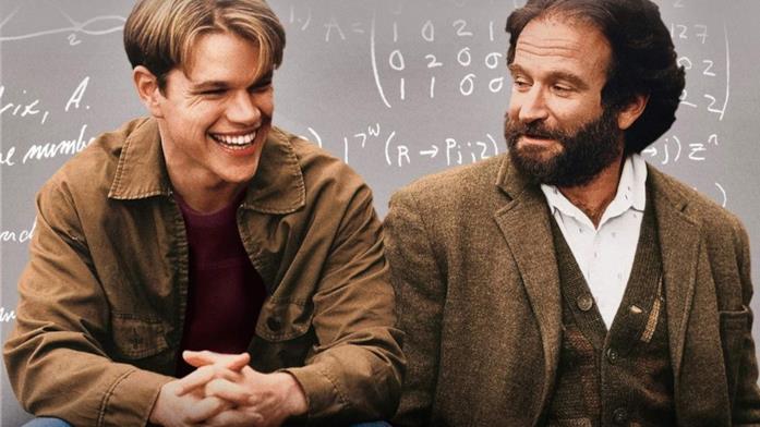 I protagonisti di Will Hunting - Genio ribelle Matt Damon e Robin Williams