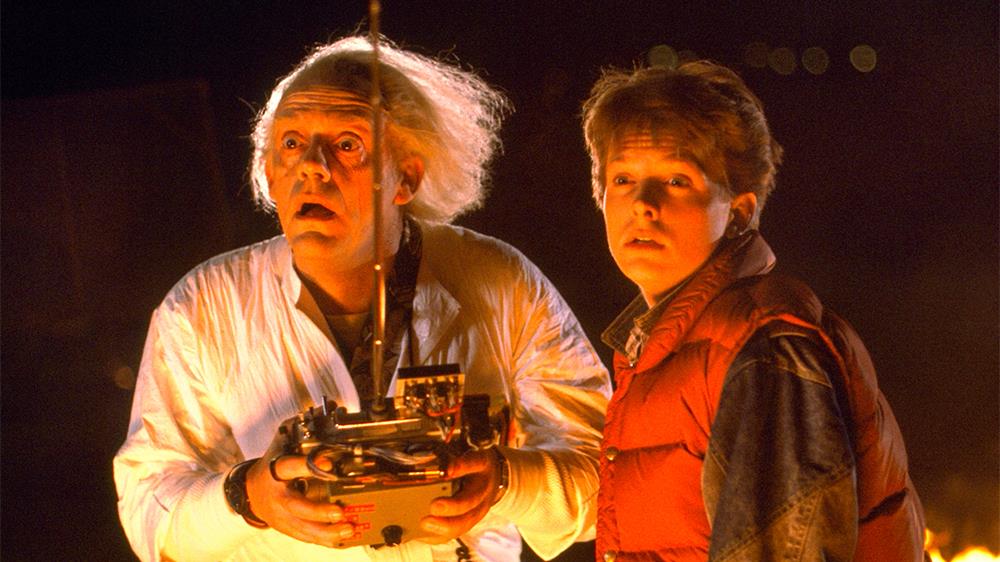 Una scena di Ritorno al futuro