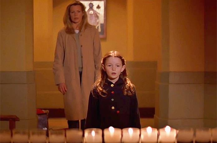 Kim Basinger e la piccola protagonista, Holliston Coleman, in La mossa del diavolo