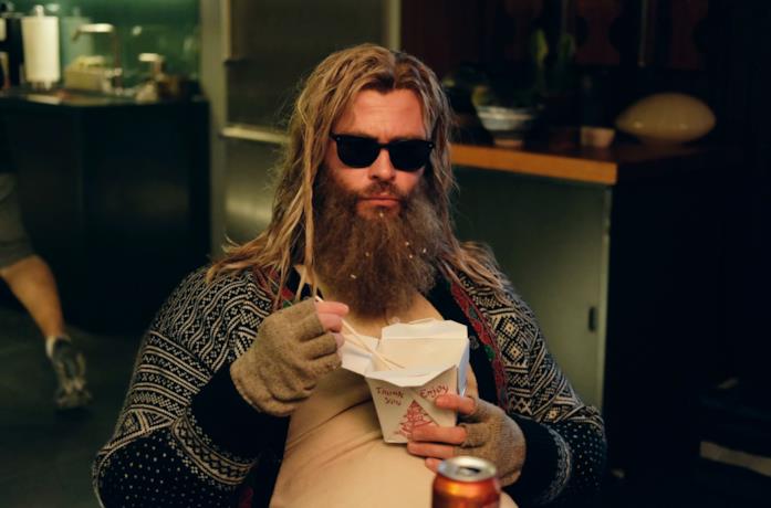Chris Hemsworth, il 'Thor grasso' di Avengers: Endgame