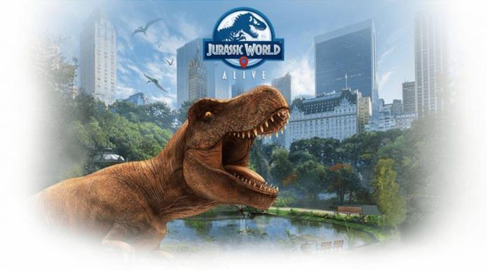 Il banner ufficiale del videogioco Jurassic World Alive