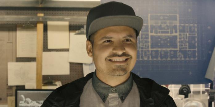 L'attore Michael Peña L'attore Michael Peña in una sequenza di Ant-Man