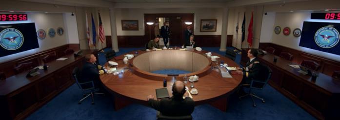 Space Force e l'omaggio a Stanley Kubrick La stanza delle riunioni in Space Force