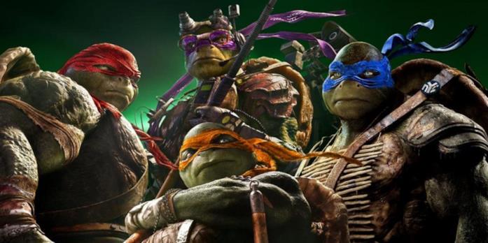 Un primo piano di Donatello, Raffaello, Leonardo e Michelangelo