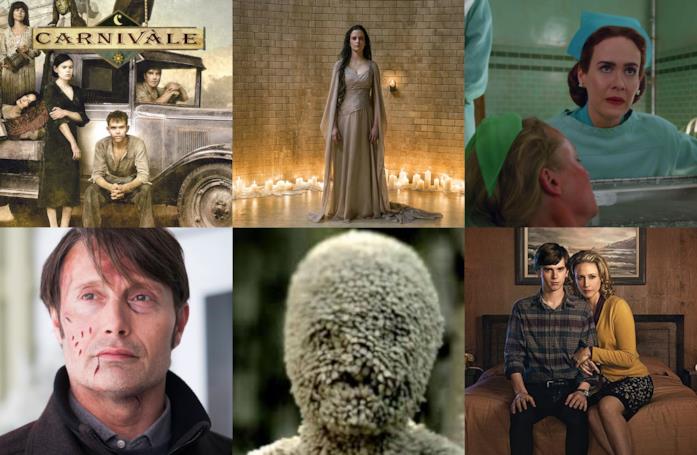 Collage delle serie simili ad American Horror Story