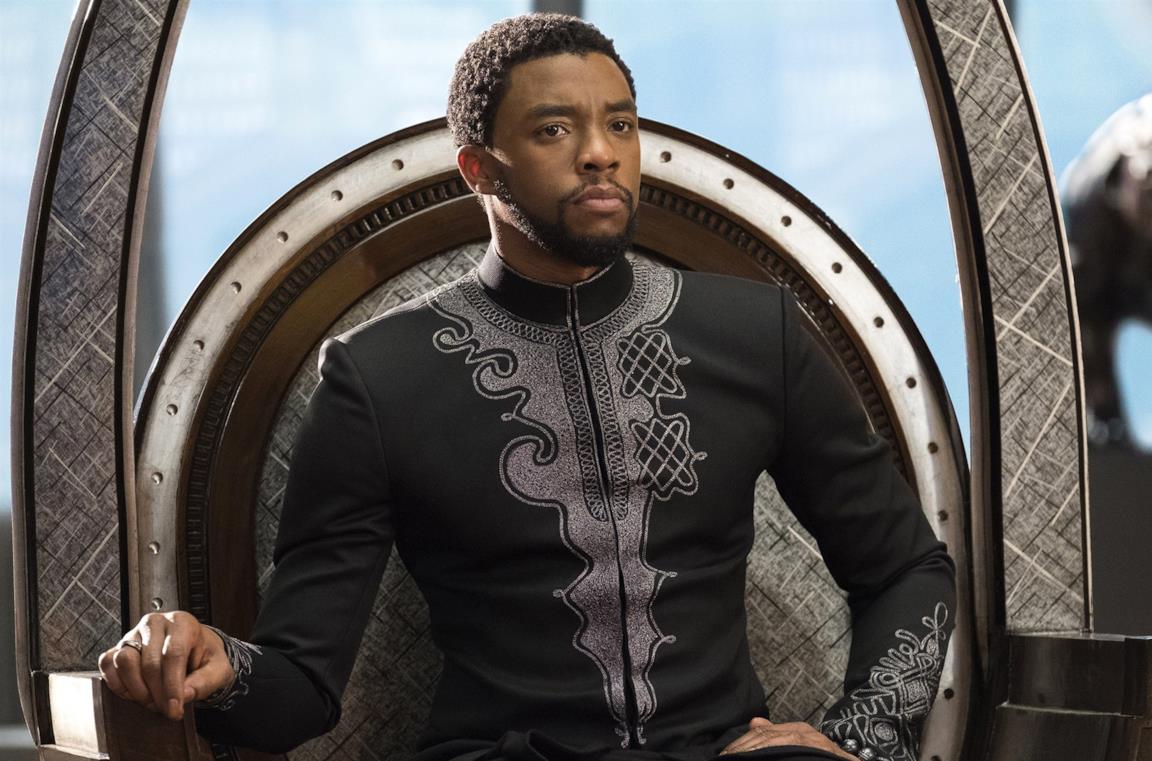 Un'immagine di T'Challa in Black Panther