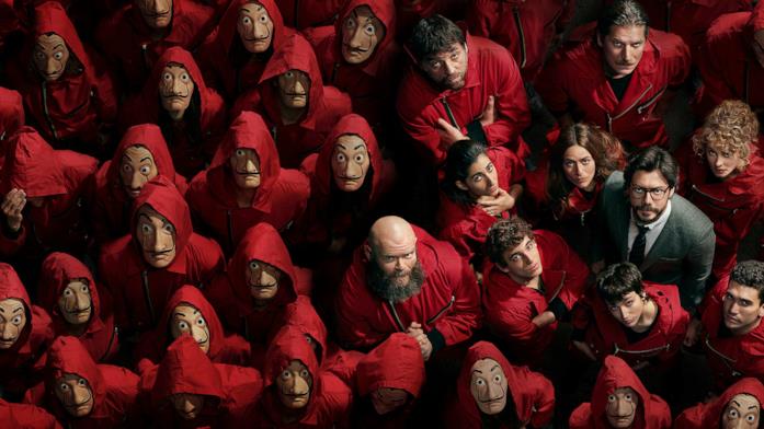Il cast de La casa di carta