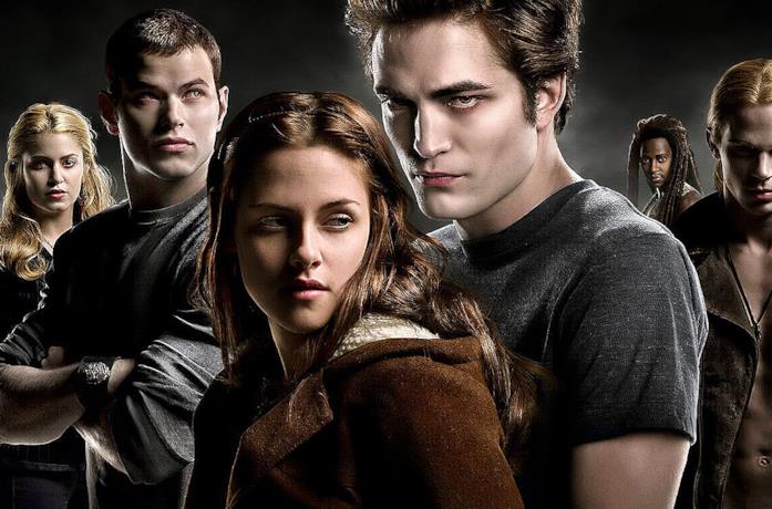 Una scena di Twilight con Kristen Stewart e Robert Pattinson
