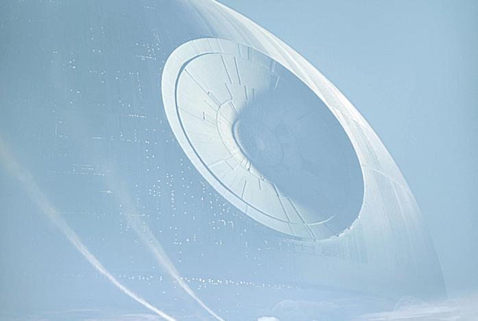 La Morte Nera vista in Rogue One: A Star Wars Story