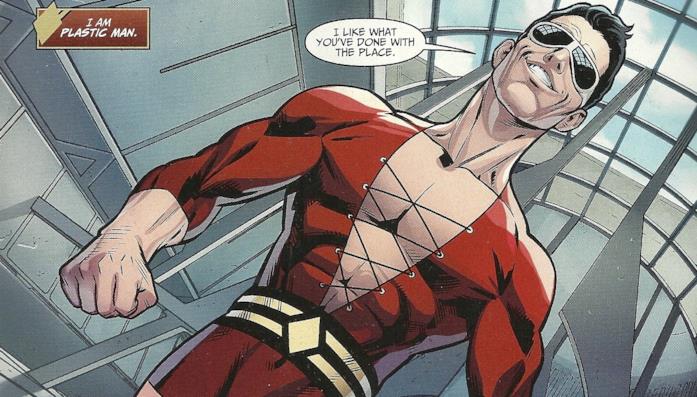 Il supereroe Plastic Man nella serie a fumetti Injustice