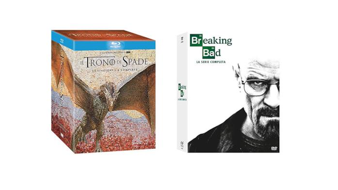 Cofanetto Blu-Ray di Game of Thrones e DVD Breaking Bad