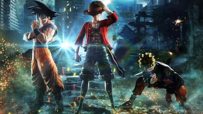 Jump Force Rufy, Naruto e Goku