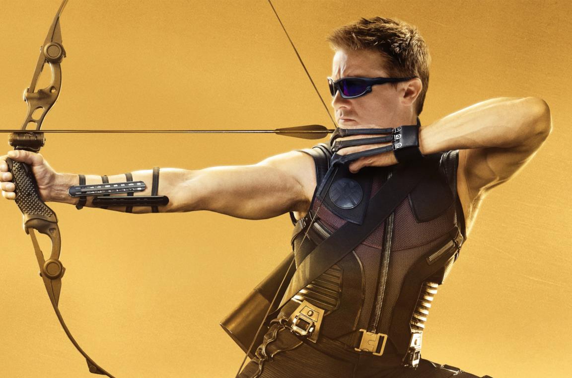 Jeremy Renner nei panni di Occhio di Falco