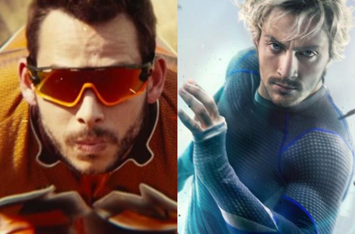 Shockwave di The Boys, parodia di Quicksliver Primi piani di Mishka Thébaud e di Aaron Taylor-Johnson