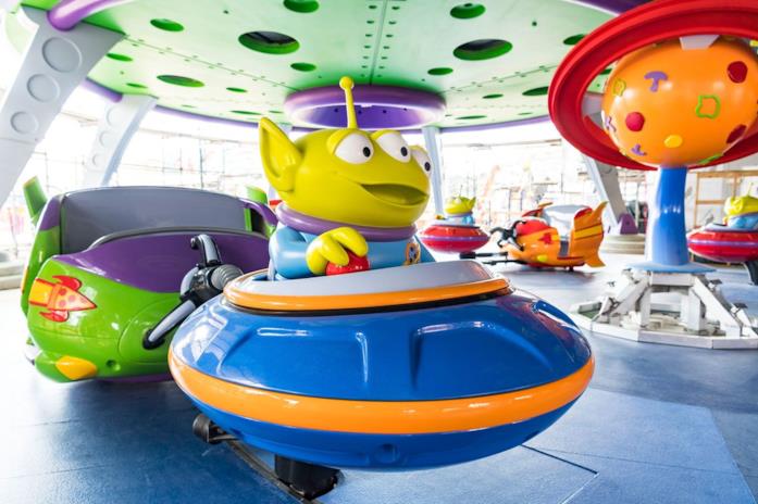 La giostra Alien Swirling Saucers Alien Swirling Saucers è una delle giostre presenti nell'aera Toy Story Land di Disney Resort di Orlando
