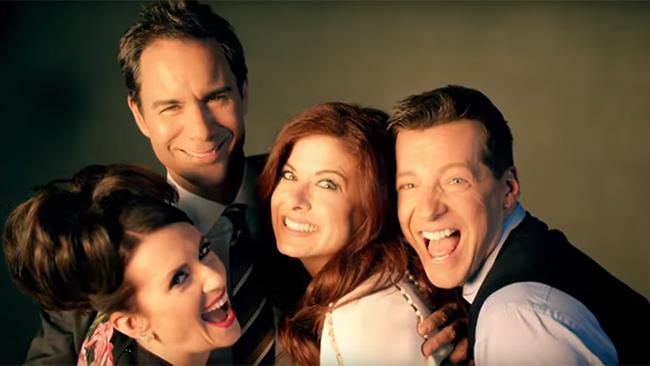 Will & Grace revival Il cast di Will & Grace insieme