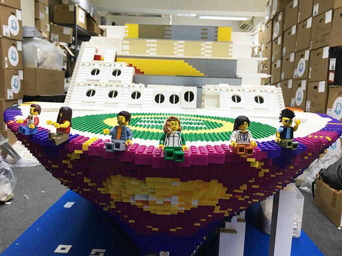 La prua del World Dream di LEGO Il set World Dream di LEGO: dettagli della prua
