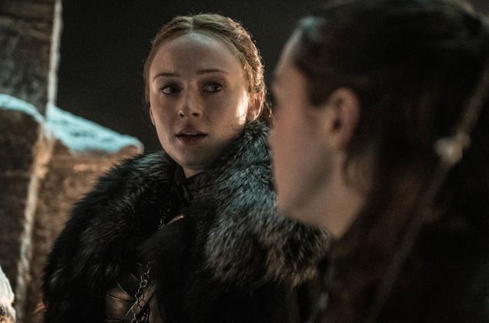 Sansa e Arya in GoT 8x03