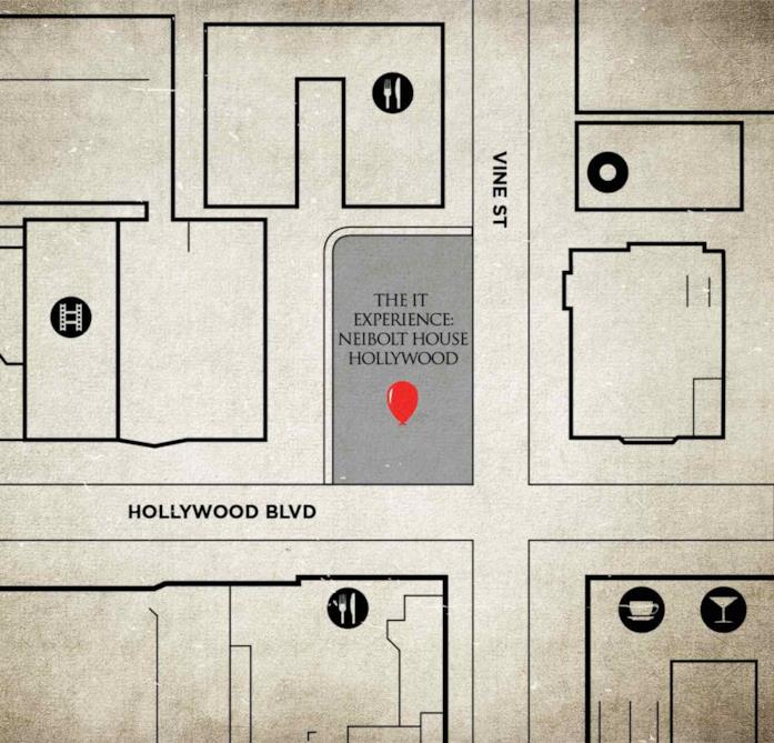 Mappa casa IT La mappa della casa di IT a Los Angeles
