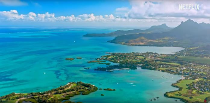 La meravigliosa location di Resort to Love L'isola di Mauritius vista dall'alto