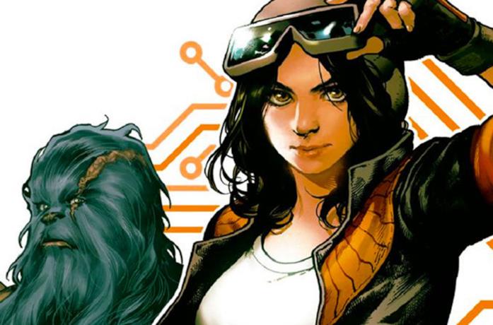 La Dottoressa Aphra sulla copertina di un fumetto