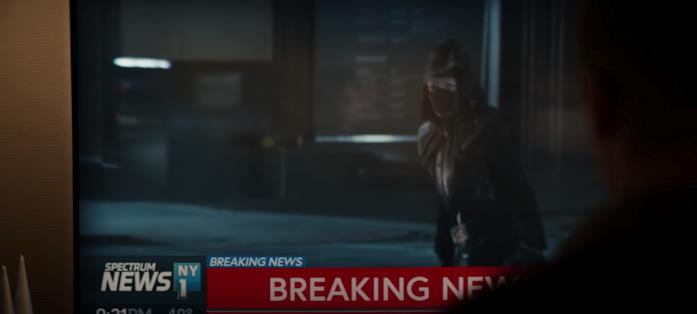Hawkeye: le curiosità sul trailer Il vigilante visto al telegiornale