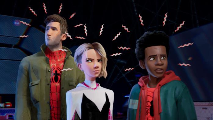 Il senso di ragno si attiva per i protagonisti di Spider-Man: un nuovo universo