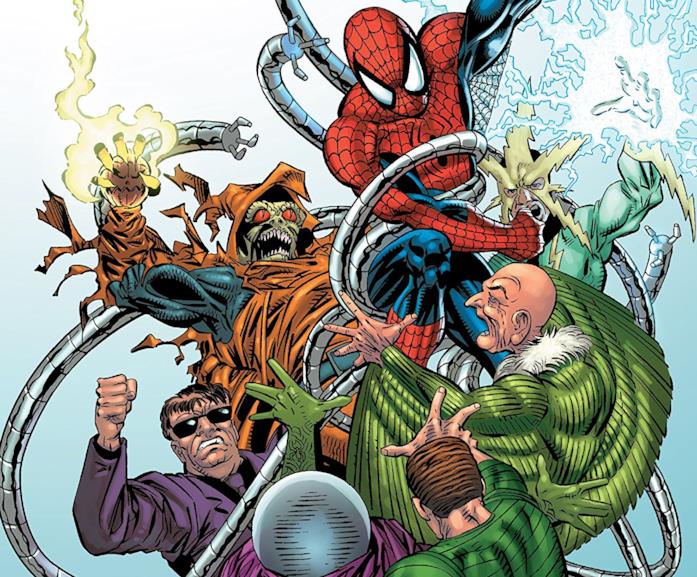I Sinistri Sei affrontano Spider-Man Dettaglio della cover di Amazing Spider-Man Epic Collection: Return of the Sinister Six