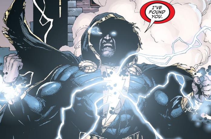 Black Adam in una tavola DC Comics