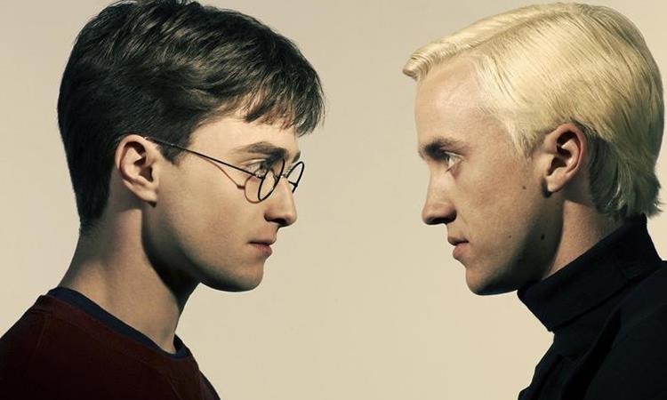 Immagini promozionali di Harry Potter e Draco Malfoy