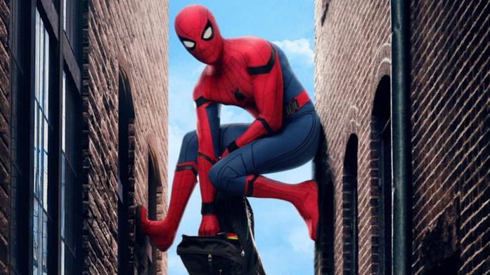Spider-Man in un poster promozionale di Spider-Man: Homecoming
