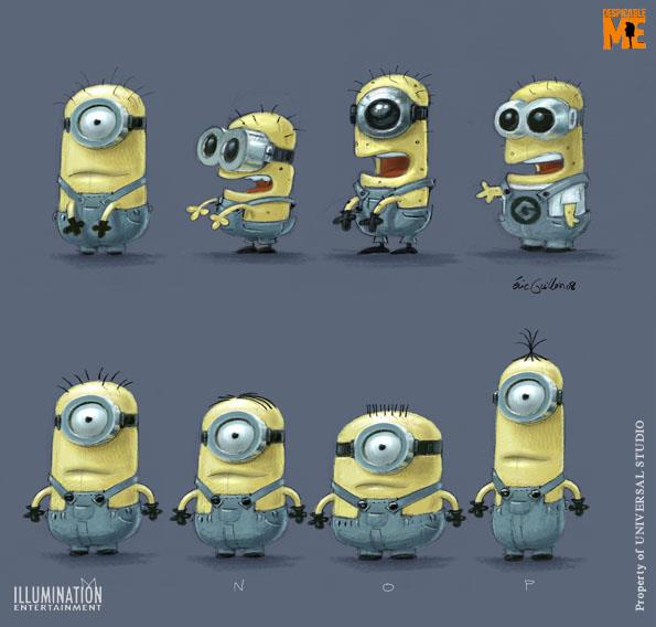 Concept Art dei Minions Concept art per l'evoluzione dei Minions