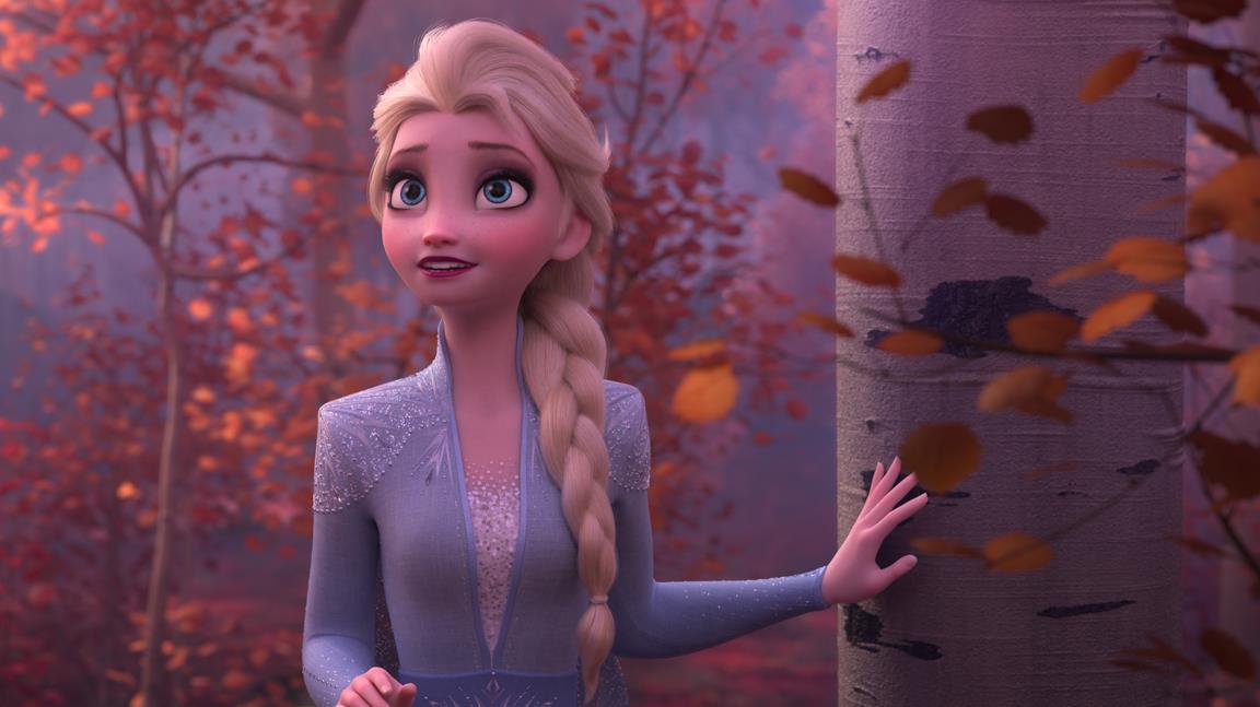 Un'immagine che ritrae Elsa, tratta da Frozen 2 - Il segreto di Arendelle
