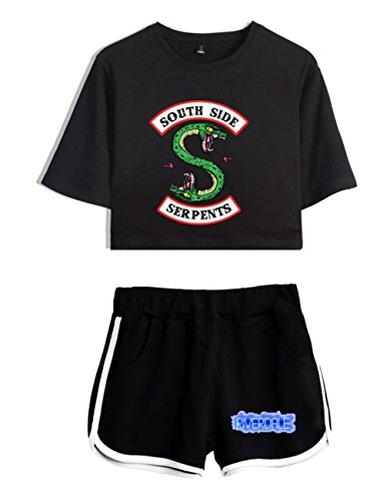 Crop Top T-Shirt e Shorts Riverdale