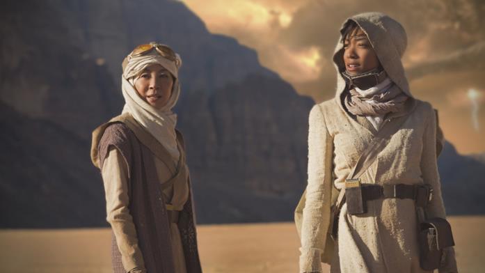 Una scena di Star Trek: Discovery Il cast in una scena di Star Trek: Discovery