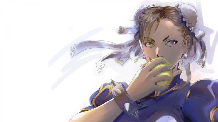 Un primo piano di Chun-Li Chun-Li di Street Fighter