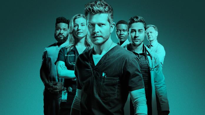 Un'immagine con i protagonisti di The Resident