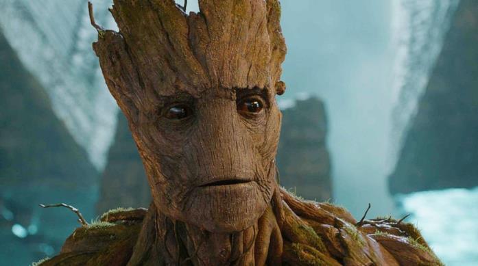 Groot ha aiutato molto Vin Diesel a superare un momento difficile Un primo piano di Groot in Guardiani della Galassia