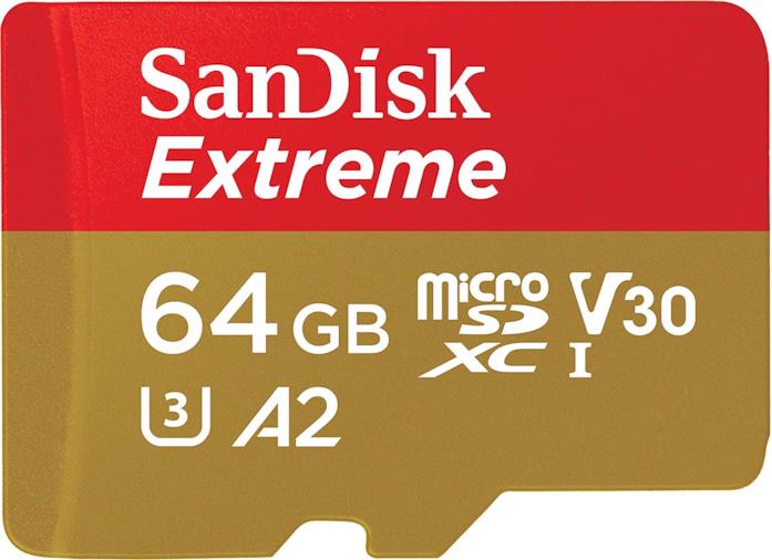 SanDisk Extreme Scheda di Memoria microSDXC da 64 GB in offerta per l'Amazon Prime Day SanDisk Extreme Scheda di Memoria microSDXC da 64 GB