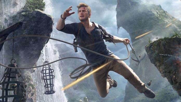 Nathan Drake in azione in Uncharted 4: Fine di un Ladro