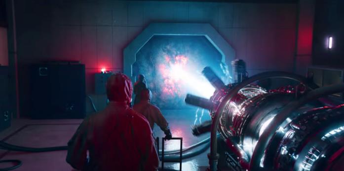 Una scena della terza stagione di Stranger Things Una misteriosa strumentazione nei laboratori segreti nella terza stagione di Stranger Things