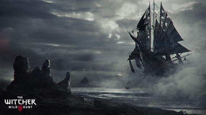 La nave della Caccia Selvaggia Lo spettrale vascello del videogame The Witcher 3