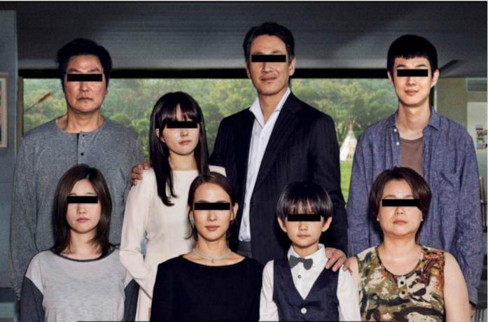 Un'immagine del cast di Parasite