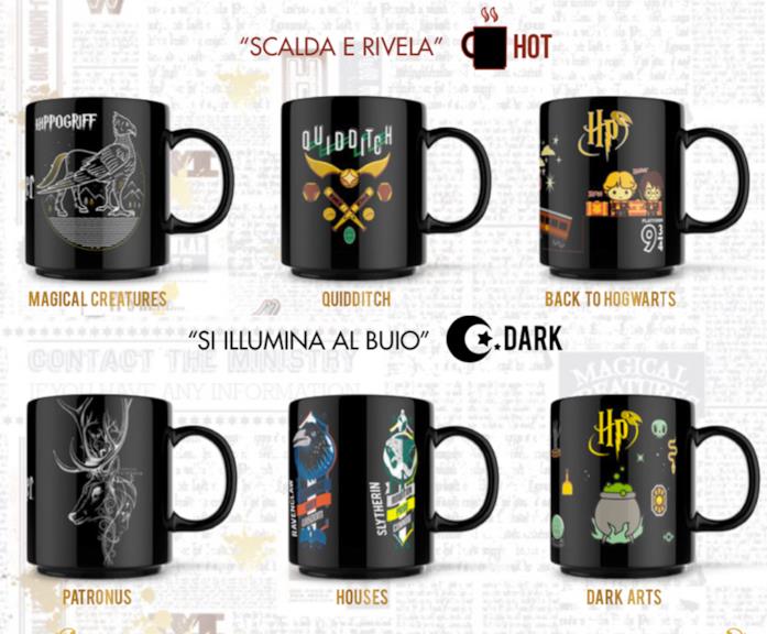Esselunga 2019: le tazze di Harry Potter Le sei tazze Harry Potter della collezione Esselunga: 3 Dark e 3 Hot
