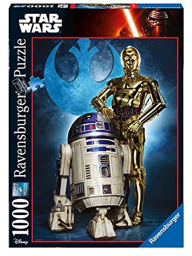 Ravensburger Italy- Puzzle R2-D2 & C-3PO Star Wars Collection, 1000 Pezzi, 19682