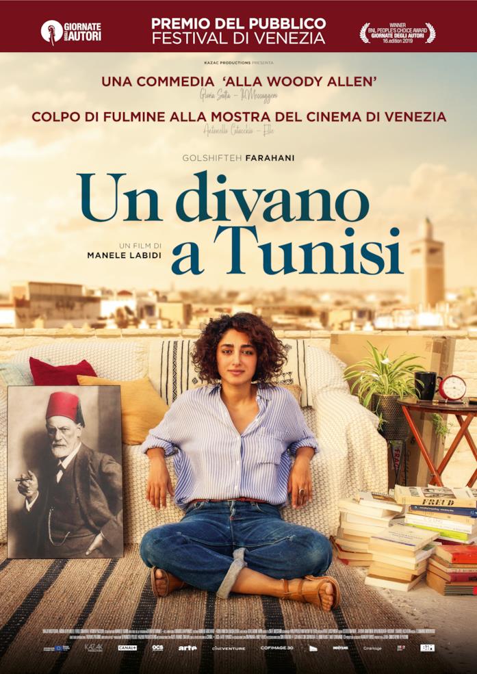 Un divano a Tunisi, poster e trailer Selma sul tetto dove opera come psicanalista