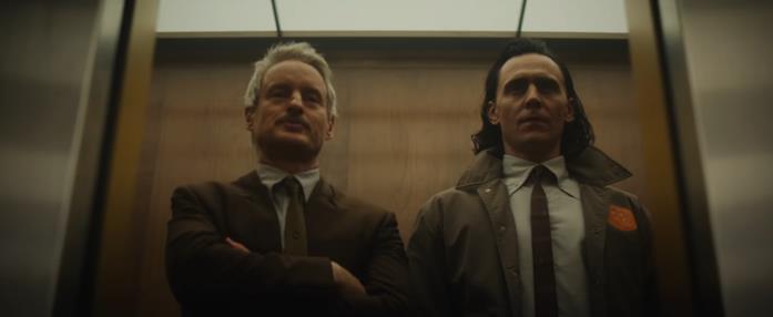 Loki (e Mobius), dal 9 giugno in streaming su Disney+ Da sinistra, Mobius (Owen Wilson) e Loki (Tom Hiddleston) in una scena di Loki